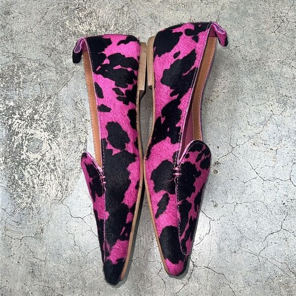 Asos pink black animal print flats - Picture 5 of 6